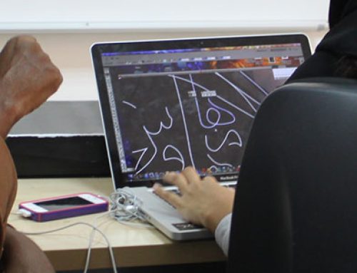 Al Mohtaraf at the annual Design Symposium of Dar Al Hekma College